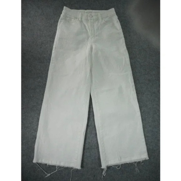 Good American Cropped Wide Leg Jeans - Picture 1 of 8